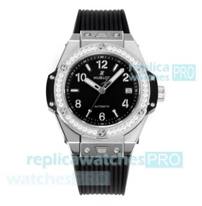 Swiss Copy Hublot Big Bang One Click Quickswitch watch 39mm Diamond-set Bezel